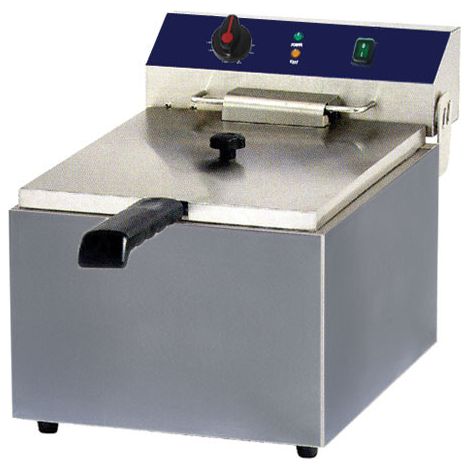 Friteuse électrique de table, capacité de l'huile 6 litres 290x440x290 mm - VIRTUS