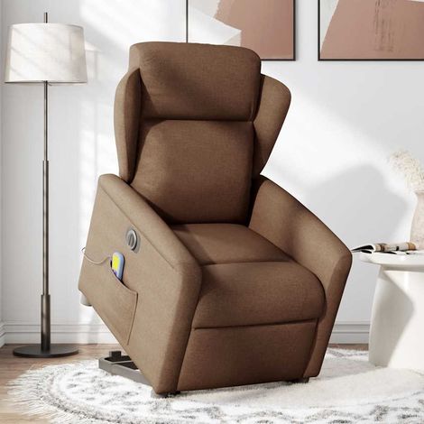 Maison Exclusive - Elektrischer Massagesessel mit Aufstehhilfe Br