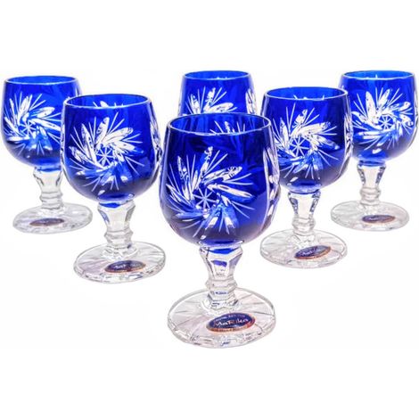 Vasos de vodka de cristal cobalto de 40 ml Molinillo de aceitunas (1/5)