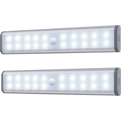 Cabinet Light, Motion Sensor Cabinet Light, Wireless Storage Cabinet Light with Built-in Rechargeable Battery, Magnetic Stick-on Night Light, for Kitchen Cupboard (1/5)