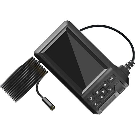 Caméra d'inspection endoscope industrielle étanche 8 mm avec support de lumières LED rechargeable par USB C (1/5)