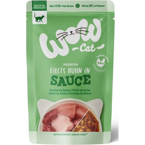WOW Cibo umido per gatti Bustina da 85 g - Filetto di pollo 85 g