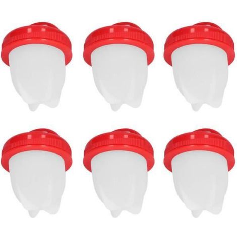 Cuiseur À Œufs - Silicone Et PP - Pour Œufs Mollets Ou Durs - Cuisine Maison Et Professionnelle - Lot De 6 (1/4)