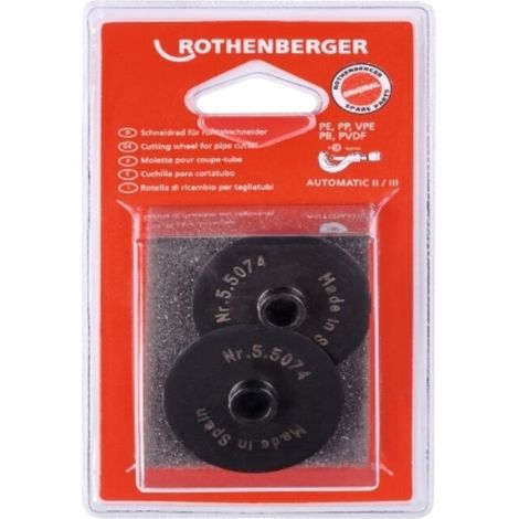 ROTHENBERGER Schneidrad für Rohrabschneider Autom., Gr.3, 2 Stück - 055074D (1/2)