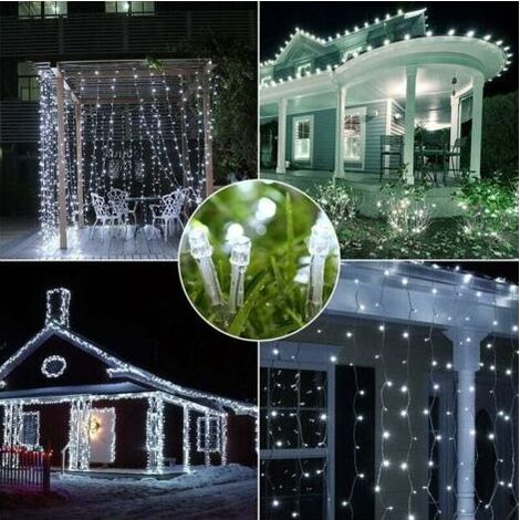 INHHUB Guirlande lumineuse de conte de fées LED Décoration de Noël, blanche, 10M 100 LED-INHHUB (1/5)