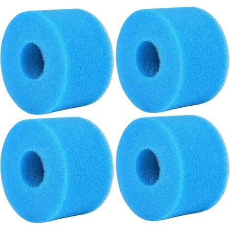 4 éponges filtrantes Type S1 Cartouche filtrante en mousse Filtre en mousse pour piscine Filtre en mousse réutilisable et lavable pour spa, piscine, bain à remous (1/5)