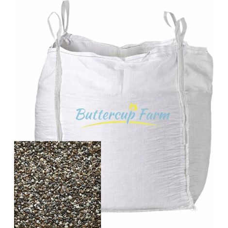 Multi-coloured Stone Chippings - 15-22mm - Premium Aggregate Bulk Bag - 850 kilos