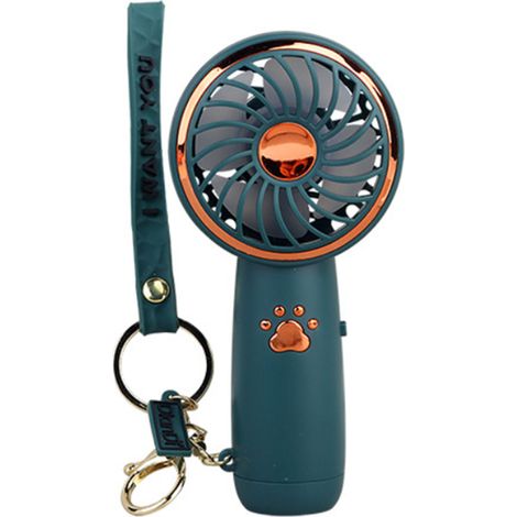 Ventilateur Portable - Ventilateur Mini Sur Batterie Rechargeable Par USB - Pour Bureau Extérieur Voyage - 3 Vitesses - Avec Support Détachable - 1 Pièce (1/5)