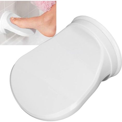 Poggiapiedi per doccia,Scaletta per la rasatura delle gambe,Con potenti ventose e design senza foratura,pedale per il bagno ideale per casa (1/4)