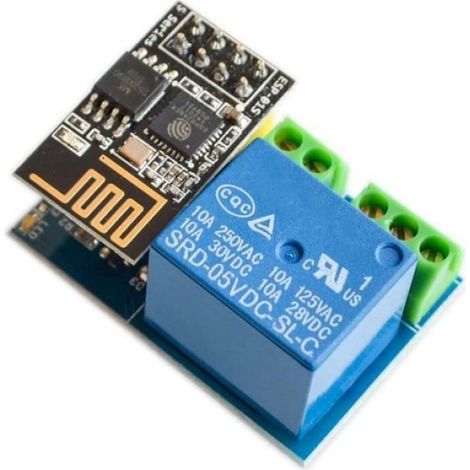 3 x ESP8266-01S ESP-01S WLAN WiFi 5V Module avec Relais Adaptateur (successeur de ESP01) Compatible avec Arduino et Raspberry Pi (1/2)