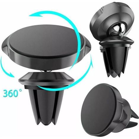 Handyhalterung – Universell – Magnetisch – 360°-Drehung – Einfache Montage – Schwarz (1/5)