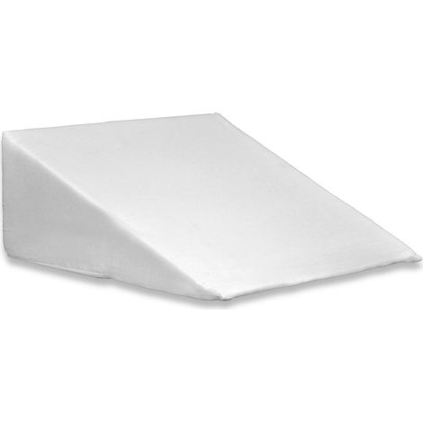 Cuscino Guanciale Letto Modello Cuneo Anallergico Sfoderabile, misuraCuscino CuneocoloreBianco