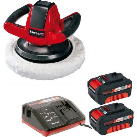Einhell 18v Cordless Car Boat Buffer Polisher 254mm Power X Change 18v x2 3ah (1/4)