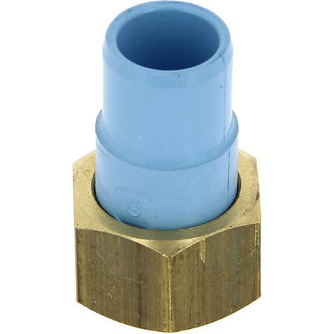 Douille raccordement PVC bleu air comprimé Ø20 femelle 20-27
