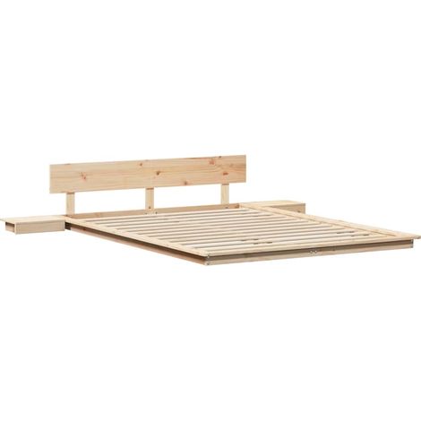 Estructura de cama Marrón 150 x 200 cm Madera vidaXL (1/5)
