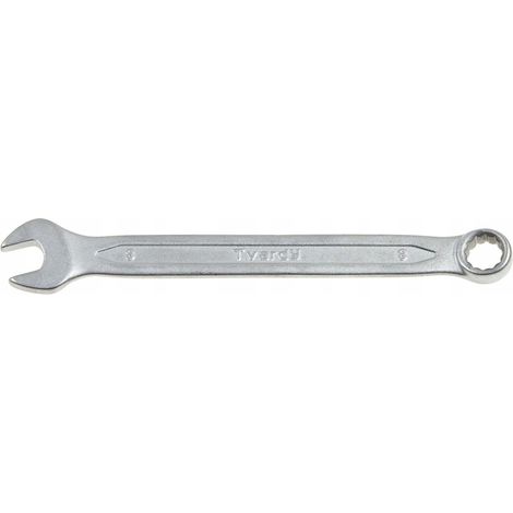 Clé plate en acier CRV 8 mm finition satinée - CS DIN3113A(10/250) (1/2)