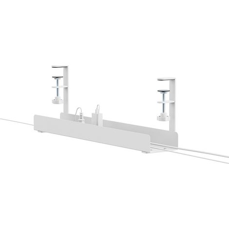 Bandeja organizadora de escritorio Neomounts ADS07-121WH blanca para cables. (1/4)