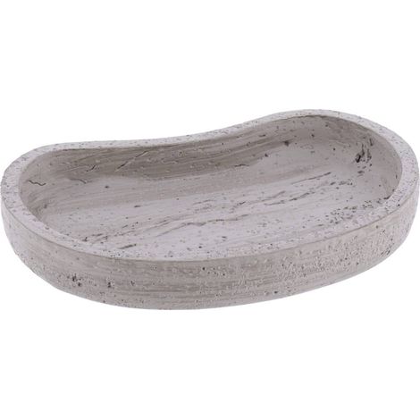Portasapone in poliresina effetto cemento - grigio - Tendance