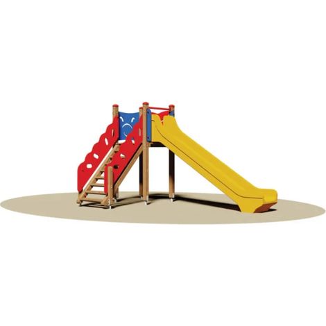 Giochipark Torretta Minnesota 800 scivolo poly o vetroresina H134cm scala EN1176 - Polietilene colorato