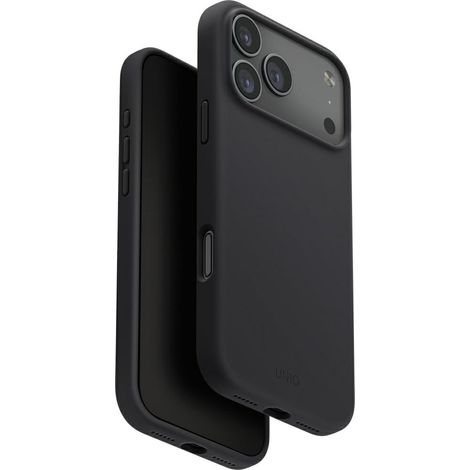 Étui UNIQ Lino pour iPhone 17 Pro avec chargeur Magclick, gris (1/5)