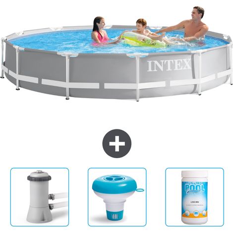 Intex Piscine Prism Frame Ronde - 366x76 cm - 4-pièces SCB77 (1/5)