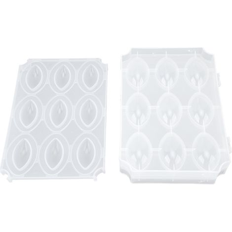 Moule à boulettes de viande, outil de préparation de pain de viande, 9 grilles, accessoires de cuisine transparents (1/5)