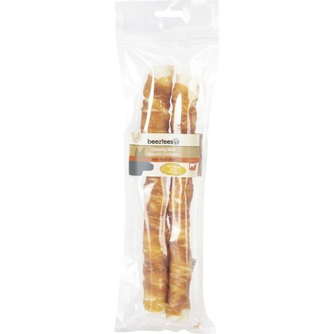 Beeztees Kaustick Huhn Hundesnack 25 cm 2 St. Soft Snack