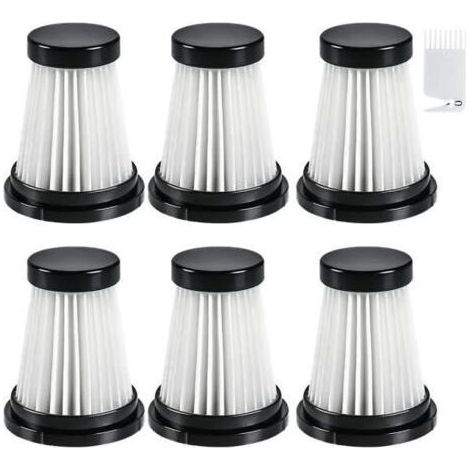 6 Filtres HEPA pour Aspirateur Moosoo K12 - K12 Pro - K13 et Aspirateur à Main Genius Invictus One 1.0-2.0 ACCESSOIRE D’ASPIRATEUR (1/4)