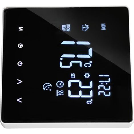 Thermostat de chauffage au sol 16A 4400W, programmable et intelligent, pour chauffage domestique, AC90‑240V 16A, chauffage électrique avec WIFI (câble de détection de 3 mètres inclus). (1/5)