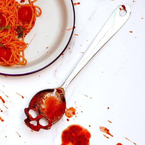 Serving spoon - SUCK UK - Head of m - Unusual spoon - For spaghetti - Adult (1/4)
