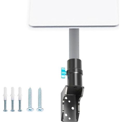 Kurzes Wandmontage-Set für Satelliteninternetmast, Dachmontagehalterung aus Edelstahl mit Adapter