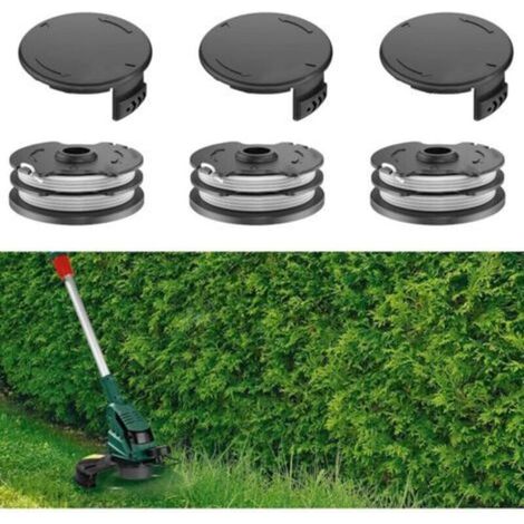 Lot de 3 Bobines avec Couvercle de Bobine pour Parkside PRTA 20-Li A1- IAN 311046, PRTA 20-Li B1- IAN 330831, PRTA 20-Li B2- IAN 334231, PRTA 20-Li C3- IAN 351753,PRT 550 A3- IAN 351652 (1/4)