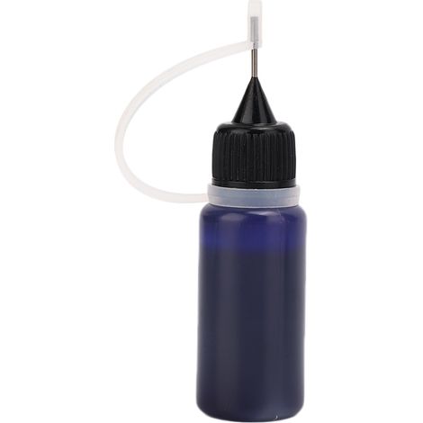 Peinture corporelle DIY : encre de tatouage temporaire bleue 10ml, pigment longue tenue waterproof pour dessins artistiques sur peau. (1/5)