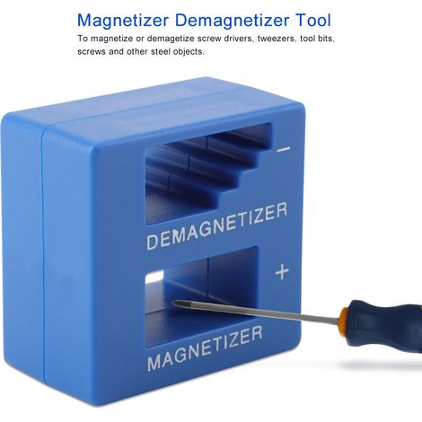Outil magnétique 2 en 1 pour embouts de tournevis, vis et petits accessoires de quincaillerie : aimanteur, démagnétiseur (1/5)