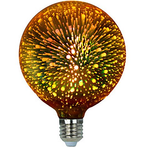 Bombilla LED E27 4W 230Vac GLOBO DORADO (1/2)