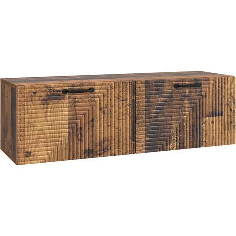 Wandmontierter TV-Schrank Altholz 98 x 31 x 30 cm Holzwerkstoff vidaXL