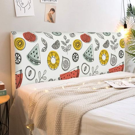 CCYKXA Housse De Tete De Lit Extensible Protecteur Anti-poussière, Couverture De Tête De Lit Pour Chambre De Chevet Protecteurs Décoratifs,200x65cm