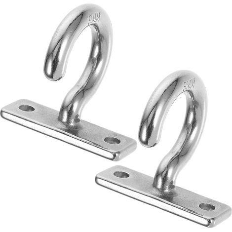 2 crochets plafond, inox 304, pour suspension et rangement (1/5)