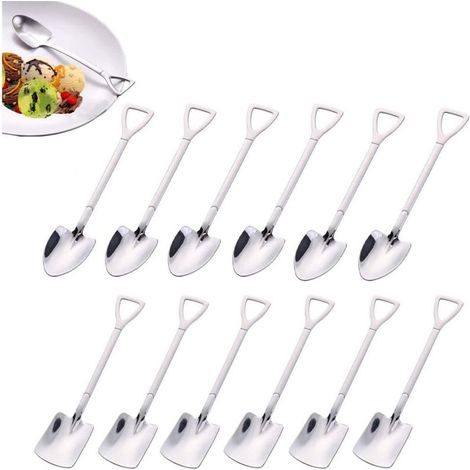 Cuillères à Café et Lait en Acier Inoxydable Poli Lot de 6 Pièces Élégantes et Résistantes pour Service Quotidien - (1/4)