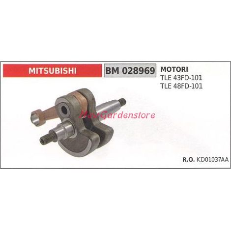 Vilebrequin moteur débroussailleuse MITSUBISHI TLE 43FA-101 028969