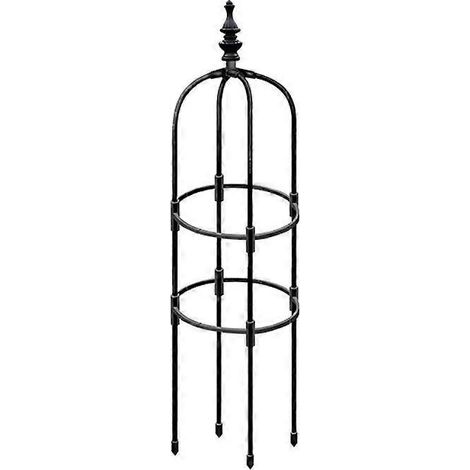 Gartenspalier für Kletterpflanzen, runder Spalierständer, Durchmesser 28 cm, Höhe 120 cm, Tomatenkäfig, Stützpfahl für Kletterpflanzen, stabile Konstruktion für den Gemüsegarten.