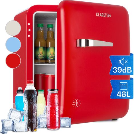 Klarstein Audrey Mini - Frigorifero rétro, 48 L, 2 livelli