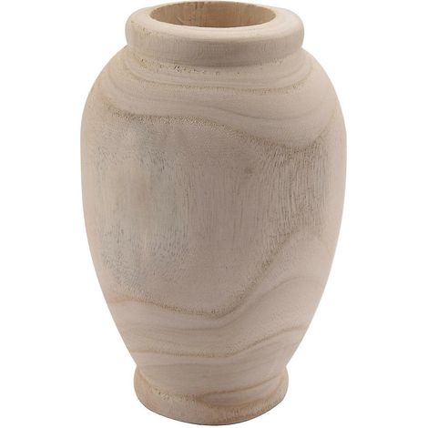 Dekorative Massivholzvase für den Couchtisch, dekorative Blumenvase für Zuhause