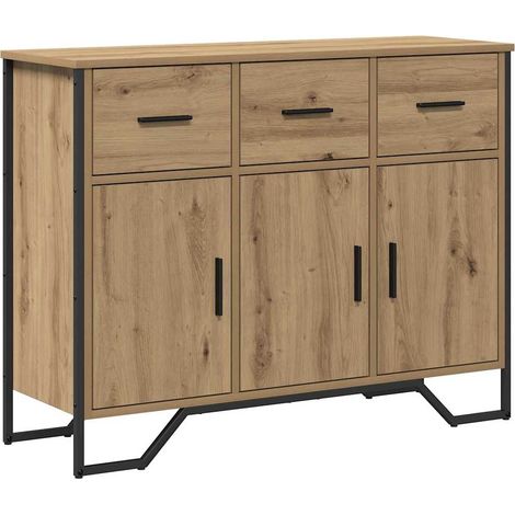 Maison Exclusive - Credenza con cassetto Rovere artigianale 97 x 32,5 x 74,5 cm