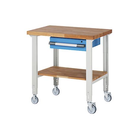 eurokraft pro  Banco da lavoro mobile Serie 7000  2 rotelle a