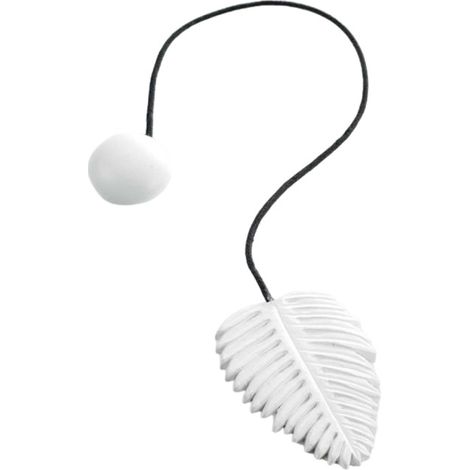 Embrasse de Rideau Aimantée "Zafara" 33cm Blanc (1/4)