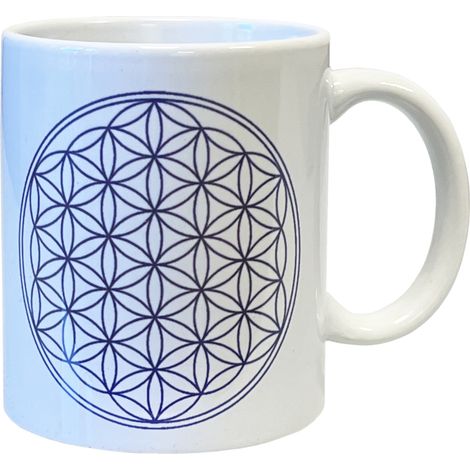 Mug Fleur de vie indigo 350 ml (1/2)