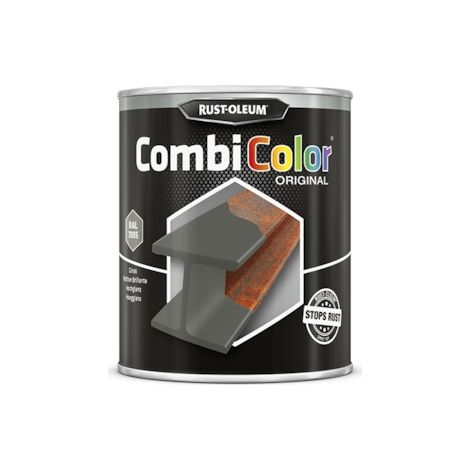 Peinture anti-rouille COMBICOLOR - gris ardoise RAL 7005 - 750 mL - RUST-OLEUM (1/2)