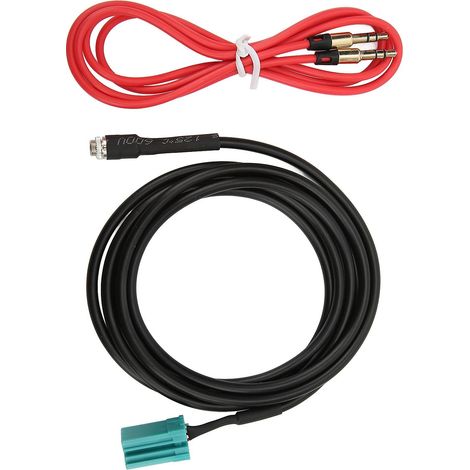 Câble d'alimentation et faisceau de câblage AUX IN radio 6 broches avec prise jack 3,5 mm, remplacement pour Clio Espace Kangoo Megane Twingo 2005-2011 (1/5)