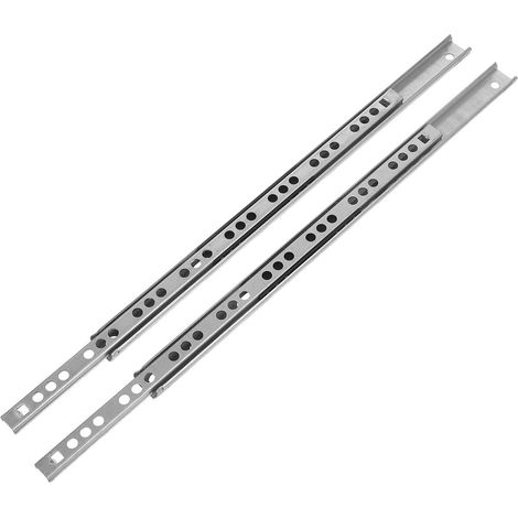 Glissières de Tiroir Silencieuses à Billes Larges Rails Coulissants Robustes pour Meubles de Cuisine et Armoires Remplacement pour Domestiques (1/5)